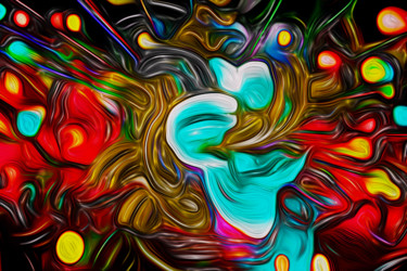 Arte digital titulada "Killer Clown.jpg" por Decolorado, Obra de arte original, Pintura Digital