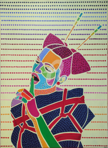 Peinture intitulée "be quiet" par Mobiclint, Œuvre d'art originale, Acrylique