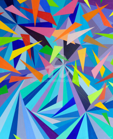 Peinture intitulée "ÉCLATS" par Jean-Marc Philippe (Jimpy), Œuvre d'art originale, Acrylique