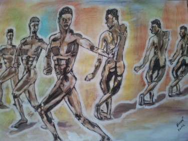 Peinture intitulée "2016-10-19-18-38-59…" par Herve Yann Dubois, Œuvre d'art originale, Gouache