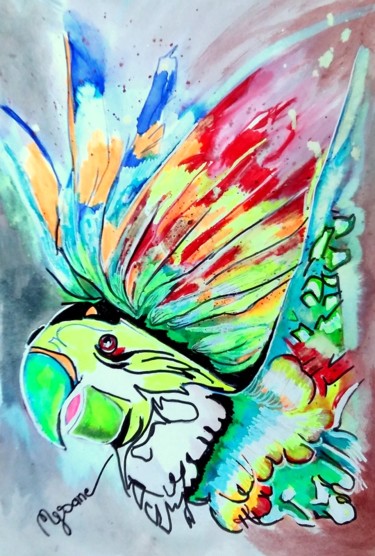 Tekening getiteld "ouvrez-la-cage" door Mysane, Origineel Kunstwerk, Inkt