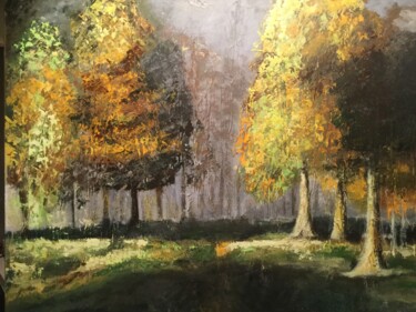 Peinture intitulée "Lumière du soir" par Anne Vignau, Œuvre d'art originale, Acrylique