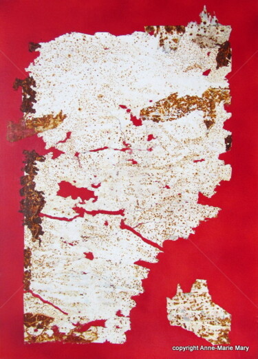 Peinture intitulée "MT n°44" par Anne-Marie Mary, Œuvre d'art originale, Collages Monté sur Châssis en bois
