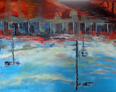 Peinture intitulée "Reflet de la vie" par Agnieszka Rozek, Œuvre d'art originale, Huile
