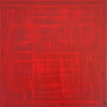 Peinture intitulée "Tableau abstrait pe…" par Sandrine Hartmann, Œuvre d'art originale, Acrylique