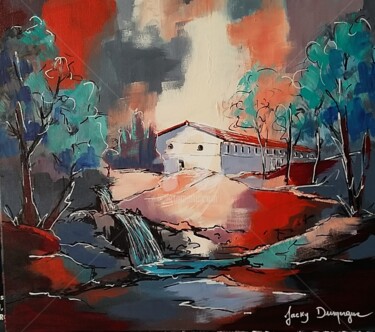 Peinture intitulée "Croquis fait à l'ac…" par Jacky Dumergue, Œuvre d'art originale, Acrylique