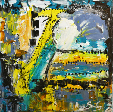 Peinture intitulée "Avancer point par p…" par Âme Sauvage, Œuvre d'art originale, Acrylique