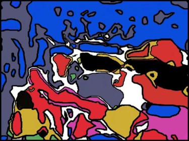 Arts numériques intitulée "Micro Abstraction s…" par Jean-Luc Perrault, Œuvre d'art originale, Peinture numérique