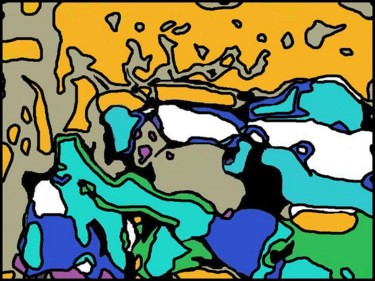 Arts numériques intitulée "Micro Abstraction s…" par Jean-Luc Perrault, Œuvre d'art originale, Peinture numérique
