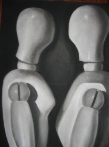 "The pair" başlıklı Resim Anyck Alvarez Kerloch tarafından, Orijinal sanat, Karakalem
