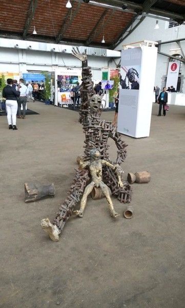 Installation titled "Au-delà de l'espoir…" by Freddy Tsimba, Original Artwork
