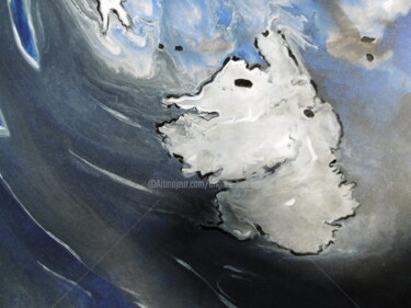 Peinture intitulée "déferlante détail e…" par Brigitte Barcelo, Œuvre d'art originale