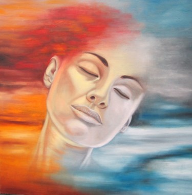 Peinture intitulée "Peace" par Alix, Œuvre d'art originale, Huile