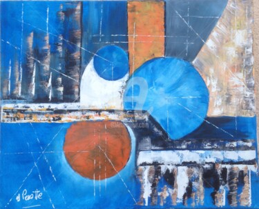 Painting titled "Espace" by Yves Perrotte, Original Artwork, Acrylic