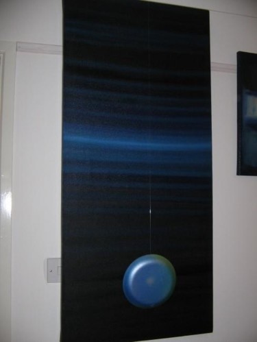 Painting titled "New World Dawn" by Richard Mangold, Original Artwork, Oil