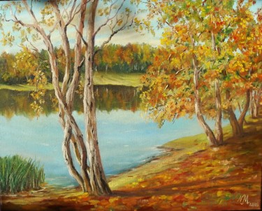 Autumn Painting titled "Autumn" by Nina Mitkova, Original Artwork, Oil