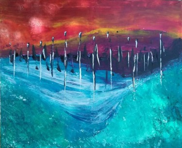 Peinture intitulée "VISITE - vendu" par Eden Emotions, Œuvre d'art originale, Acrylique