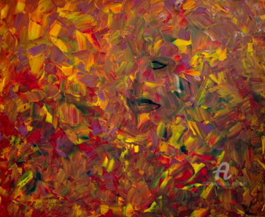 Peinture intitulée "Peuple du Monde" par Marie Phebidias, Œuvre d'art originale, Huile