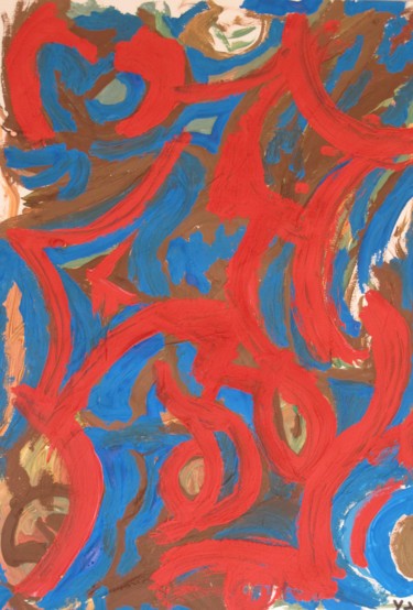 Peinture intitulée "Itinéraire Bis" par Zykram, Œuvre d'art originale