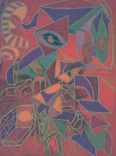 Peinture intitulée "No stress" par Zykram, Œuvre d'art originale