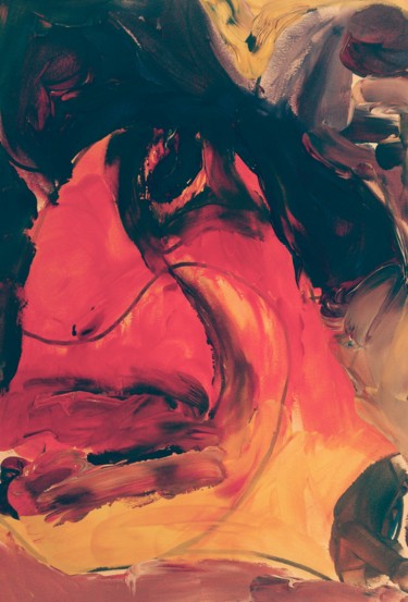 Peinture intitulée "Incandescence" par Zykram, Œuvre d'art originale