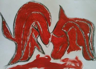 Peinture intitulée "Equestrius" par Zykram, Œuvre d'art originale