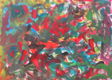 Peinture intitulée "Jungle" par Zykram, Œuvre d'art originale