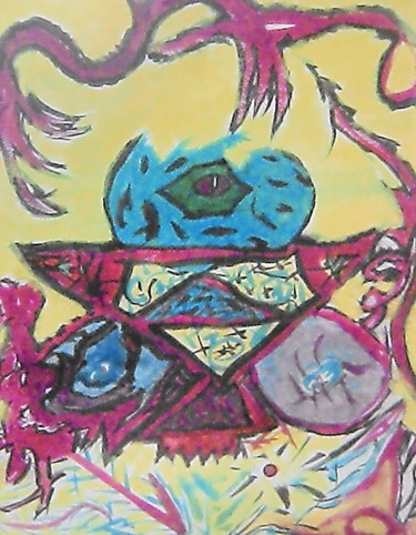 Peinture intitulée "Procréation" par Zykram, Œuvre d'art originale