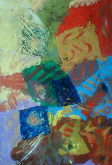 Peinture intitulée "Autumn leaves" par Zykram, Œuvre d'art originale