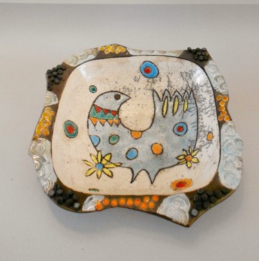 Design titled "coupe carrée oiseau" by Armelle Colombier, Original Artwork
