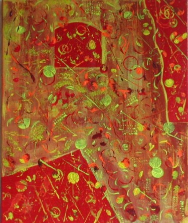 Peinture intitulée "La porte ouverte à…" par Anne Garnier, Œuvre d'art originale