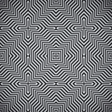 Digitale Kunst mit dem Titel "Minimal Geometrical…" von Badbug'S, Original-Kunstwerk, Digitale Malerei