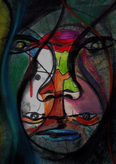 Dessin intitulée "douceurs sauvages 2" par Catb, Œuvre d'art originale, Pastel