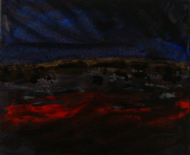 Peinture intitulée "Nocturne" par Michel Aucoin, Œuvre d'art originale, Acrylique