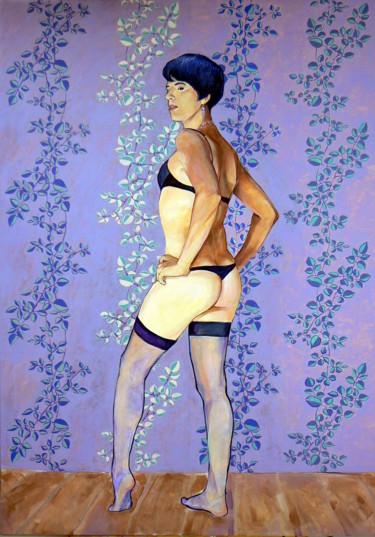 Say Something Painting titled "Say Something" by Emilia Amaro, Original Artwork, Acrylic