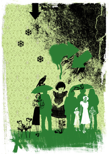 Fairy-tale after Sleep, No. 6.jpg 印花与版画 标题为“Fairy-tale after Sl…” 由Vaiva Kovieraite-Trumpe, 原创艺术品, 丝网印刷
