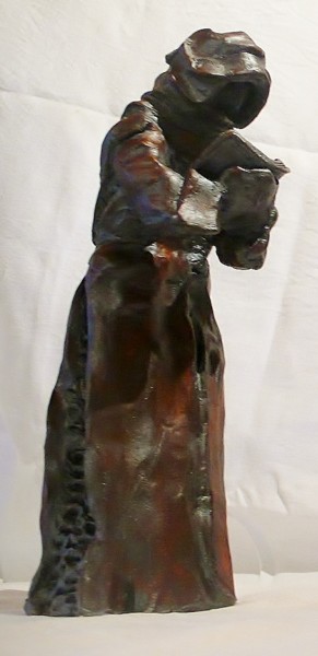 Deo Gracias - Pièce unique Skulptur mit dem Titel "Deo Gracias - Pièce…" von Isabelle Mathis, Original-Kunstwerk, Terra cotta