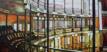Pintura titulada "Tragédia y Comédia" por Barbara Piatti, Obra de arte original, Oleo