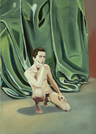 THINKING AGAIN Painting titled "THINKING AGAIN" by Emilia Amaro, Original Artwork, Acrylic