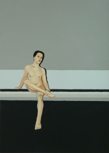 Playing tough Painting titled "Playing tough" by Emilia Amaro, Original Artwork, Acrylic