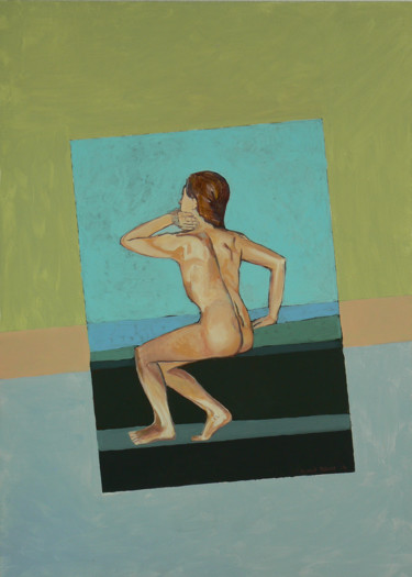 Painting titled "MEMORY" by Emilia Amaro, Original Artwork, Acrylic