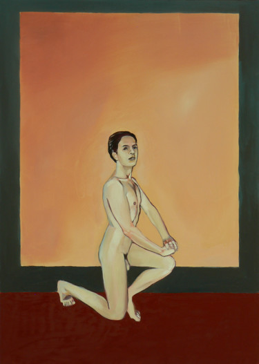 Royal pose Painting titled "Royal pose" by Emilia Amaro, Original Artwork, Acrylic