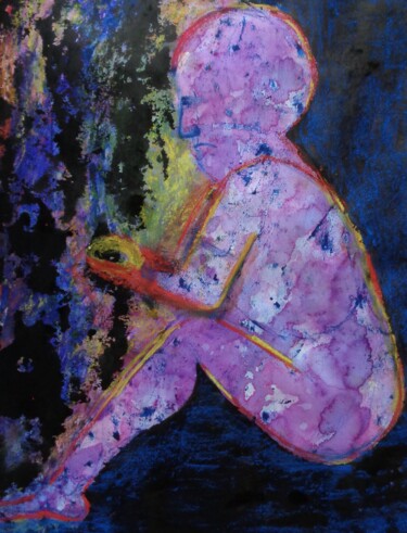 Peinture intitulée "nu dans la rue inte…" par Francisco Mendes, Œuvre d'art originale, Encre