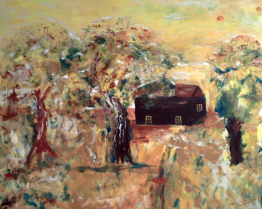 Peinture intitulée "Doux Repos" par Marie Phebidias, Œuvre d'art originale, Acrylique Monté sur Châssis en bois