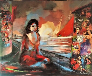 Peinture intitulée "Belles couleurs mai…" par Jacky Dumergue, Œuvre d'art originale