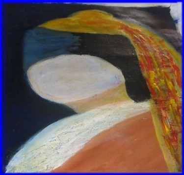 Peinture intitulée "sourire" par Maevy, Œuvre d'art originale, Huile