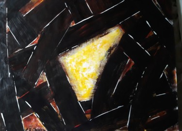 Peinture intitulée "Prison" par Christiane Guerry, Œuvre d'art originale, Acrylique Monté sur Plexiglas