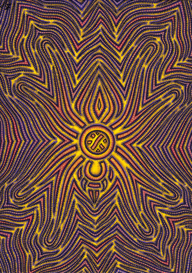Peinture intitulée "Venimeuse" par Jonathan Pradillon, Œuvre d'art originale, Acrylique Monté sur Verre