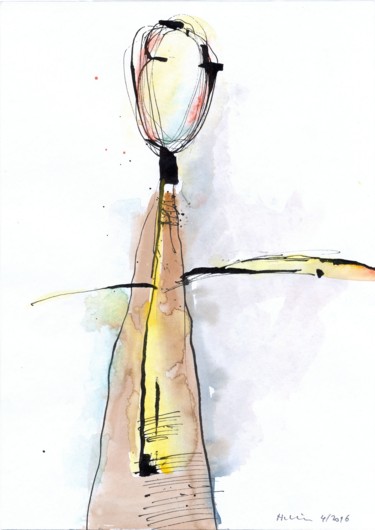 My Sun Drawing titled "My Sun" by Jiri Havlik, Original Artwork, Ink
