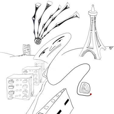 Digitale Kunst mit dem Titel "Viele Wege führen z…" von Manfred Hoppe, Original-Kunstwerk, Digitale Malerei
